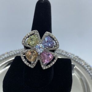 9.25ctw AAA Simulated Diamonds 316L Stainless Steel
